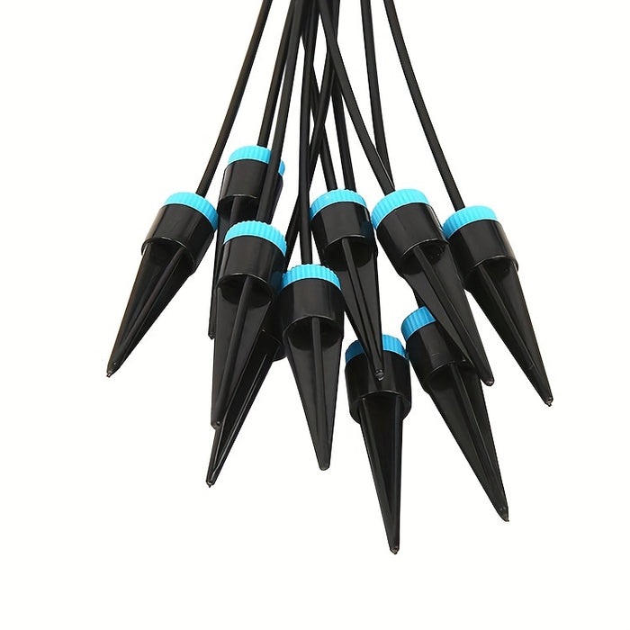 Garden Automatic Watering Device, Gardening Irrigation System, Drip Seepage Device with 10 Dripper Head Kit for Greenhouse Balcony Pot Plants Accessories(Threaded connection: 1/2 inch (20mm)