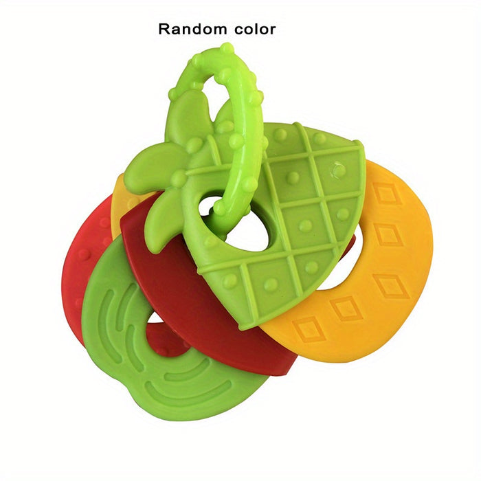 Baby Teething Toys, Silicone Baby Teether Freezer, Teether Keys, Fruit Shape Teether Set For Infant Boys And Girls easter gift