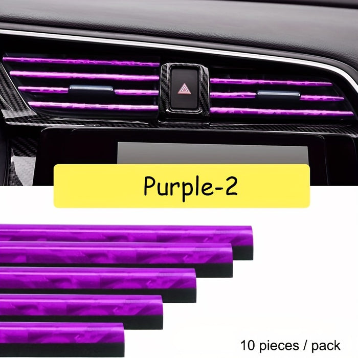 10pcs 10 Pcs Car Air Conditioner Outlet Decorative U-Shape Moulding Trim for Car Styling Door Edge Corner Protector