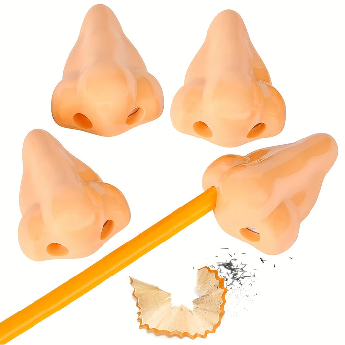 1pc/12pcs Novel Nose-Shaped Pencil Sharpener Set of 12 - Fun and Quirky Pencil Sharpening Solution
