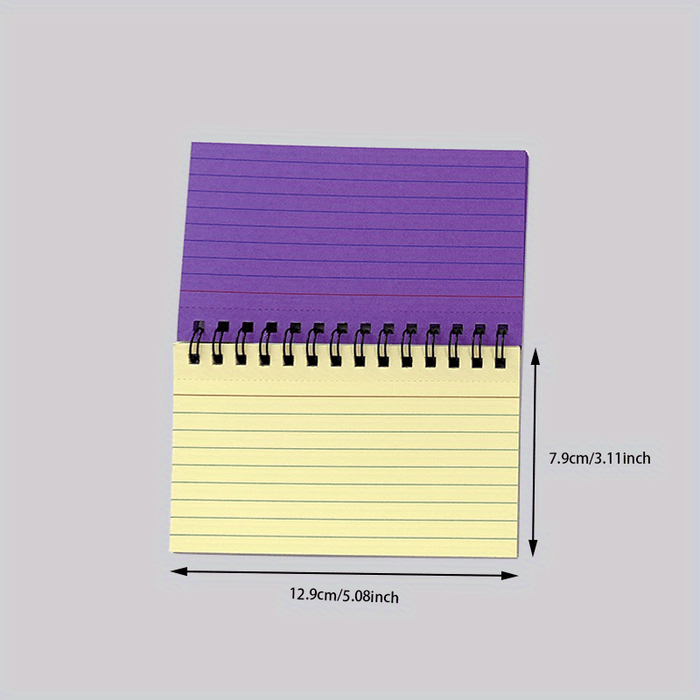 1pc Color Spiral Notebook, Simple Portable Student Journal Notebook, Student, Office