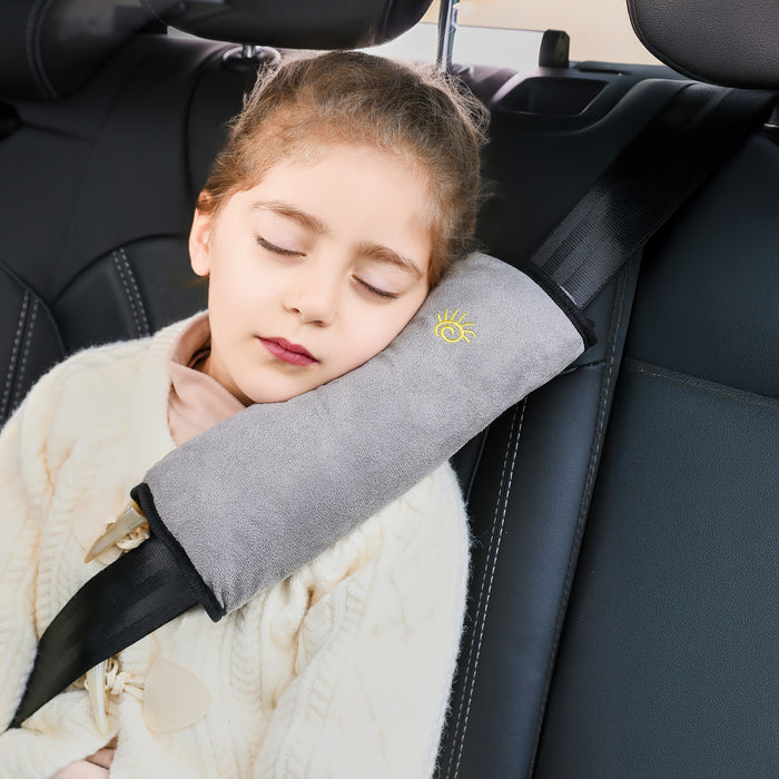 1pc Car Safety Shoulder Guard, Seat Belt Adjustment Retainer, Anti-Strangle Neck Seat Belt, Safety Seat Belt Pillow, Car Belt Plush Breathable Cushion Vehicle Shoulder Protection