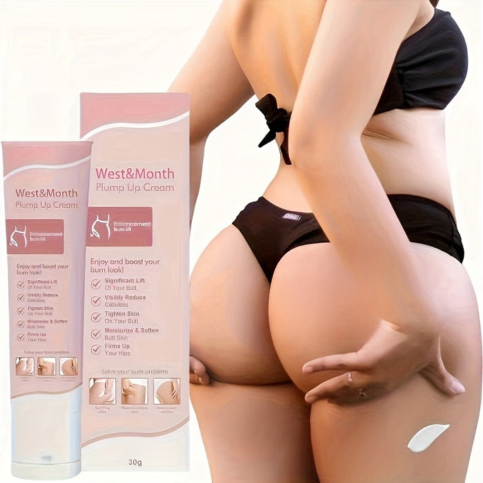 30g Plump Up Cream, Butt Improvement Elasticity Cream, Butt Enhancement Skincare Cream, Body Cream, Skincare Cream, Firming, Enhancing Your Curve, Natural Hip Lifting Technique