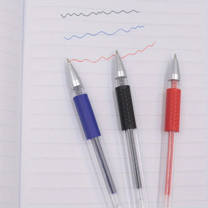 10pcs Gel Pens Set Black Blue Red Refill Gel Pen Bullet Tip 0.5mm School & Office Supplies Stationery kawaii accessories stationery Japanese Office School Cute
