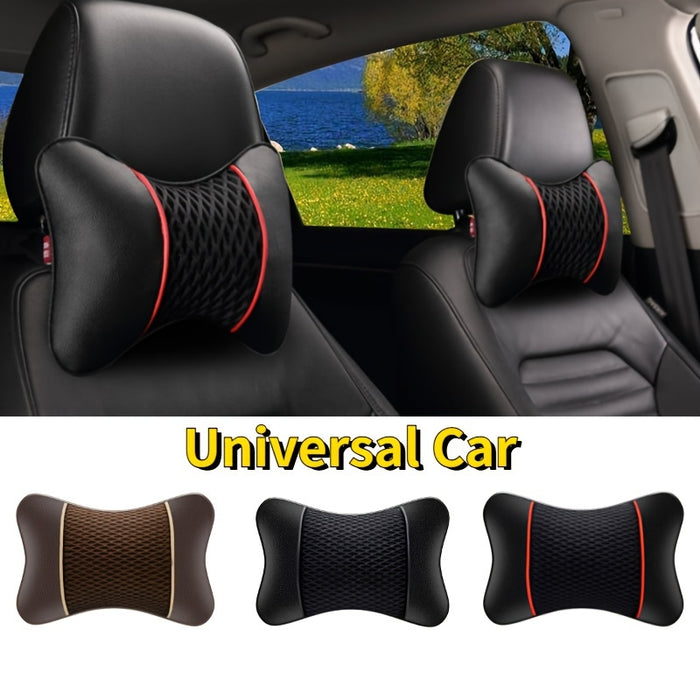 Universal Car Faux Leather Ice Head Pillow Neck Support for Car Accessories