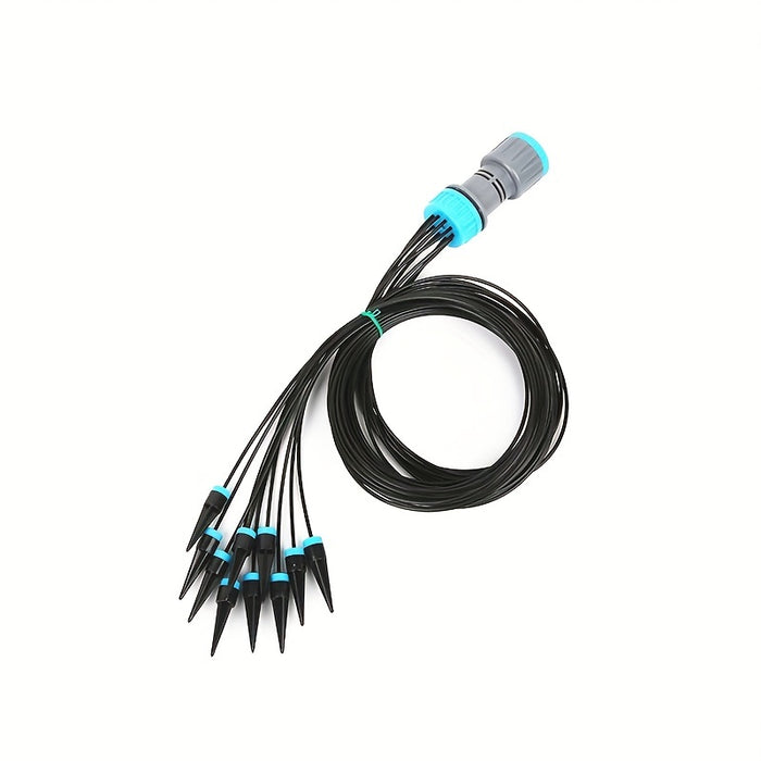 Garden Automatic Watering Device, Gardening Irrigation System, Drip Seepage Device with 10 Dripper Head Kit for Greenhouse Balcony Pot Plants Accessories(Threaded connection: 1/2 inch (20mm)