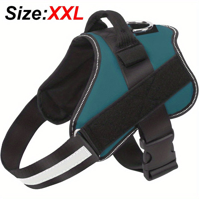 Reflective No-Pull Dog Harness with Breathable Design and Handle for Control and Comfort
