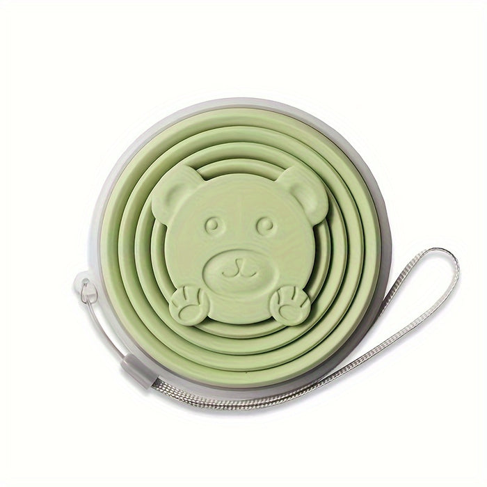 1pc 180/270/320ml Portable Folding Water Cup,  Silicone Food-Grade, Camping, Travel, Outdoor, for Brushing Teeth