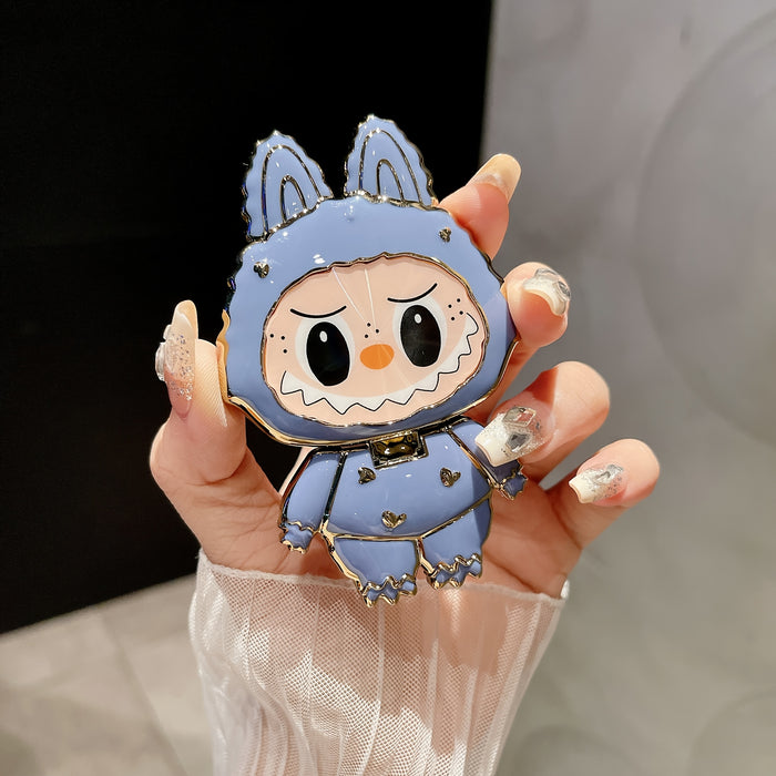 [Cute Animal Design Mounts] Cartoon Character ABS Phone Holder Stickers, Waterproof Adhesive Mounts, Cute Animal Design, with Horizontal and Vertical Support for Makeup Mirror and Mobile Phone