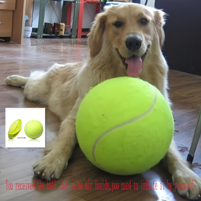 1pc Interactive Dog Toy - 24cm/9.5in Pet Tennis Ball For Training And Playtime