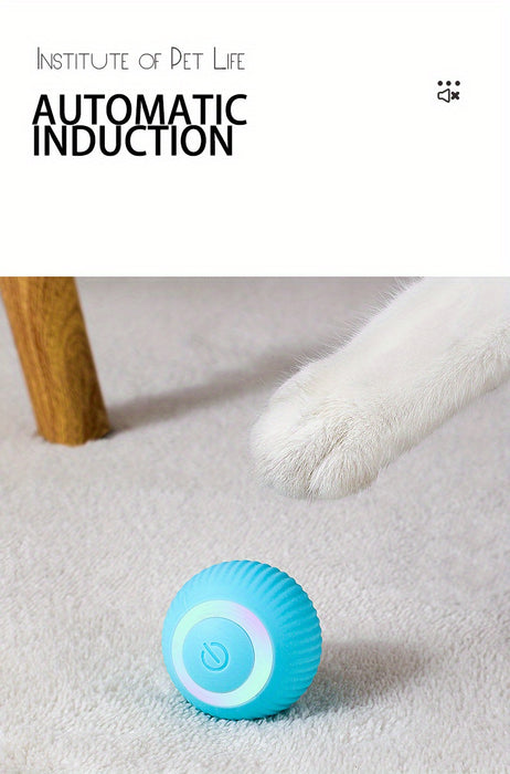 Interactive Electric Rolling Ball Cat Toy: Self-Moving & Smart Play for Kittens & Cats