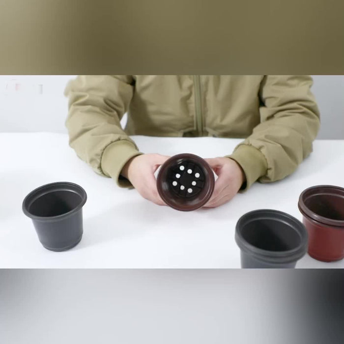 50pcs, Plastic Planter Pots For Indoor And Outdoor Plants, Lightweight Plastic Plant Pots For Seed Starting And Cultivation | Durable, Affordable, Ideal For Seed Germination And Flower Cultivation | Versatile Sizes | Extra La