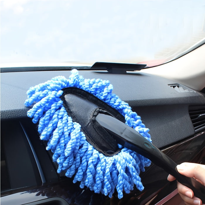Car Dust Removal Small Duster Wipe Car Soft Brush Cleaning Brush Mini Bristle Brush Dust Removal Brush Nanofiber Car Interior