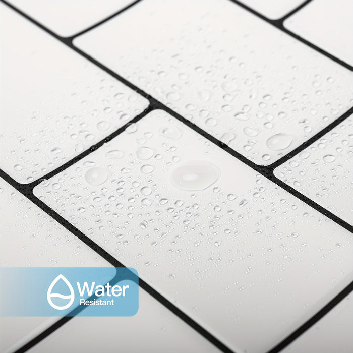 10-sheet Backsplash Tile For Kitchen Peel And Stick, Stick On Subway Tiles For Kitchem, Bathroom Back Splashes, 12"x12"