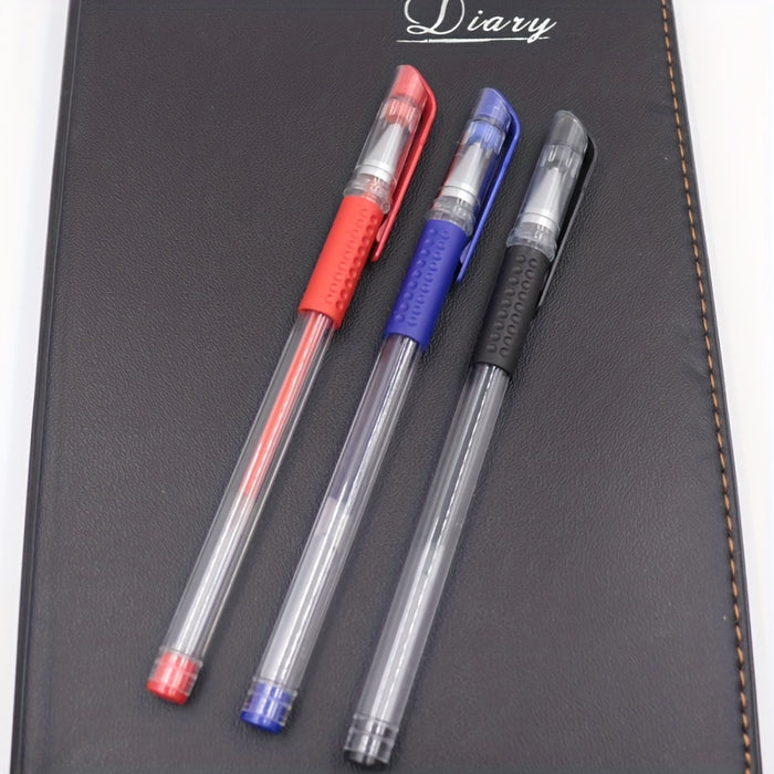 10pcs Gel Pens Set Black Blue Red Refill Gel Pen Bullet Tip 0.5mm School & Office Supplies Stationery kawaii accessories stationery Japanese Office School Cute