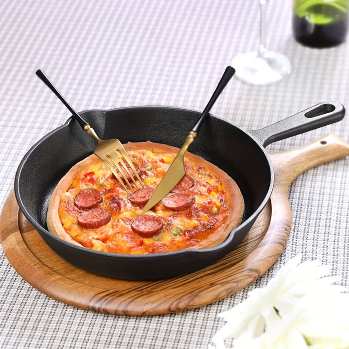 3PCS\4PCS\5pcs Cast Iron Skillet Set, Cast Iron Pan Without Coating Set, 6 Inch/8 Inch/10 Inch Cast Iron Frying Pan, Household Pan, Kitchen Accessories, Home Cook