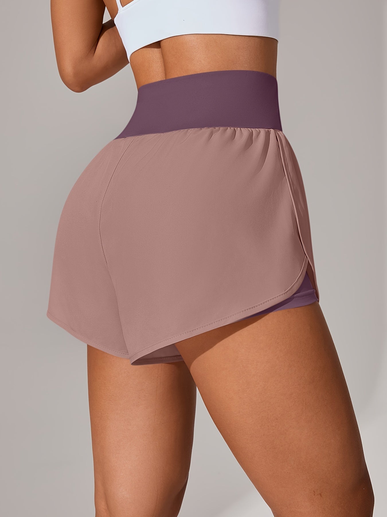 Medium Stretch Polyester 85% Elastane 15% 5-Pack Women's Casual Sport Shorts, Polka Dot Pattern, Cross Detail, Knit Fabric, 125g/m², 180g/m² Lining, for Spring/Summer/Fall