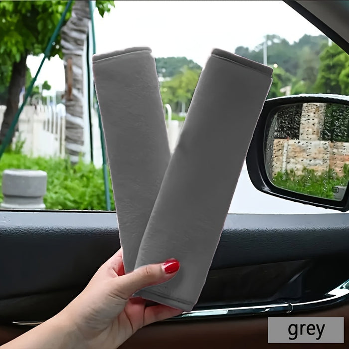 2pcs/set 2-Piece Car Seat Belt Covers, Soft Shoulder Pads for Adults & Teenagers, Comfortable Car Seat Belt Cushions for Cars, Trucks