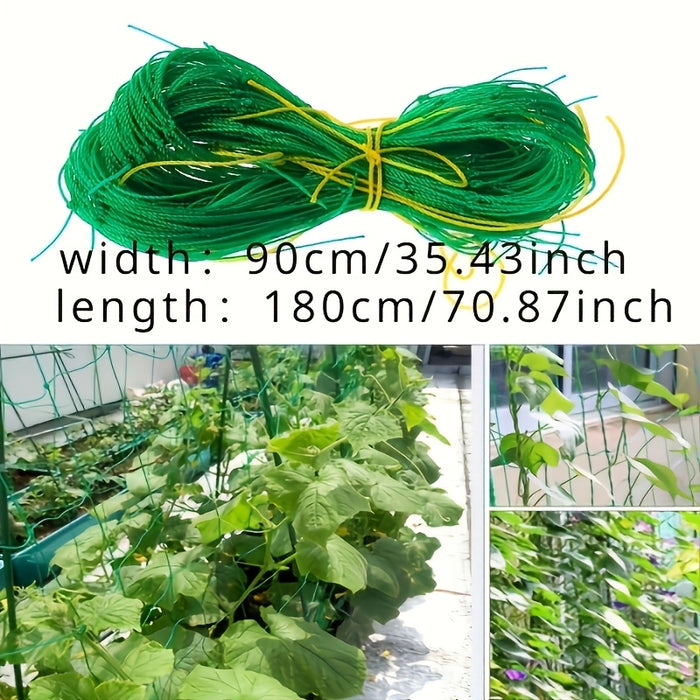 Set of 2 Sturdy PVC Garden Trellis Netting - Reliable Support for Vines, Blooms & Produce, Simple Installation, Weatherproof, Climbing Garden Rope, Ideal for Spring