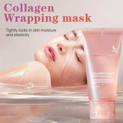 Tyramine Night Mask, Contains Tyramine and Hyaluronic Acid, Collagen, Collagen Mask, Paraben-free, Can Moisturize, Continuous Use Can Improve Skin Quality, Make Skin Feel Smoother, Suitable for Use Before Bed, Suitable for Ho