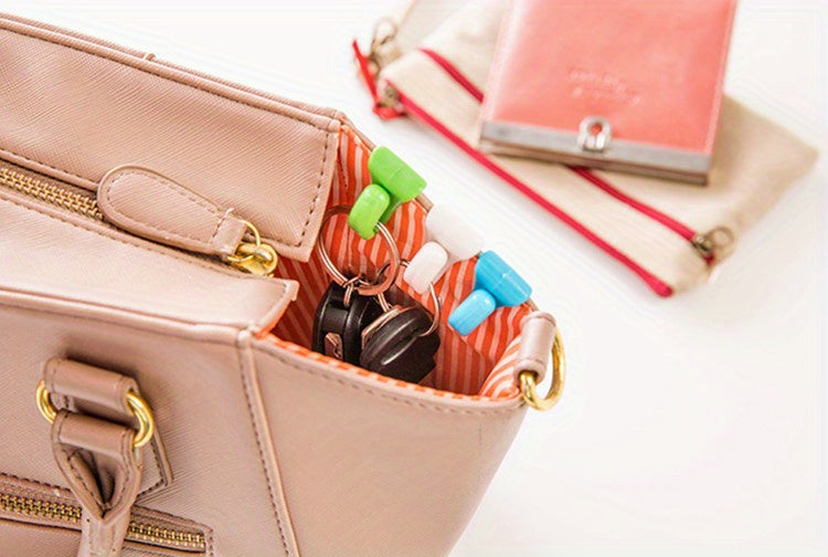 2pcs Keys Clips Plastic Bag Hook Keys Clips Keys Holder Hook Folder For Purse Handbags Backpacks