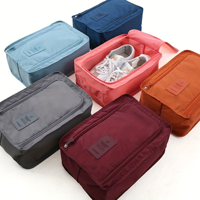 Portable Folding Travel Shoe Bag, Waterproof Beach Shoe Storage Bag for Men & Women, Multifunctional Compact Storage Solution