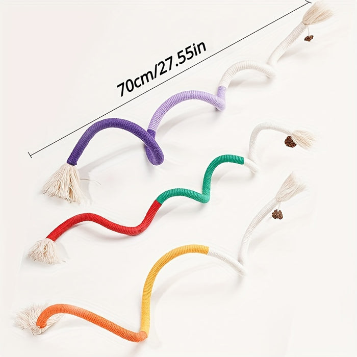 1pc Durable Cat Bite Rope Toy:  Interactive Cat Teeth Grinding Rope for Indoor Cats