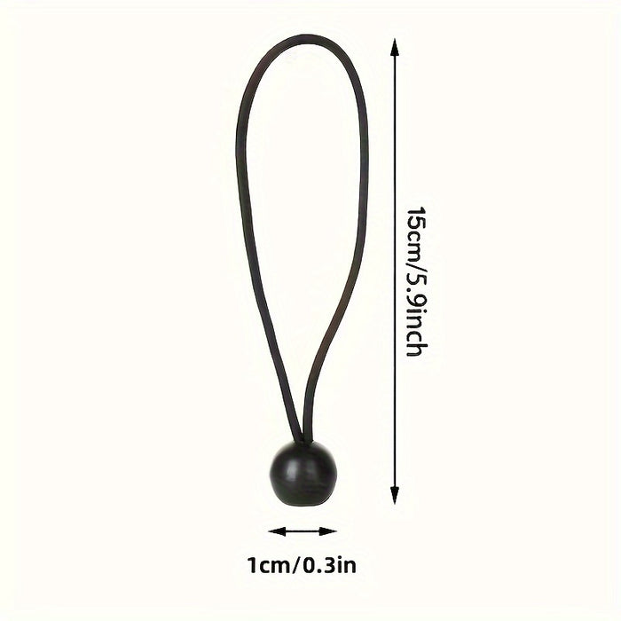 20pcs Heavy Duty Bungee Cord Balls with 20 Pcs, UV Resistant for Camping, Tarp, Shelter, Cargo, Tent Poles, RV, Net