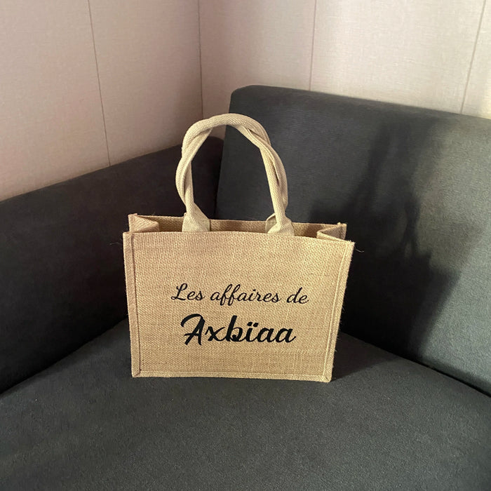 Personalized Jute Bag Bridesmaid Gift Bag
