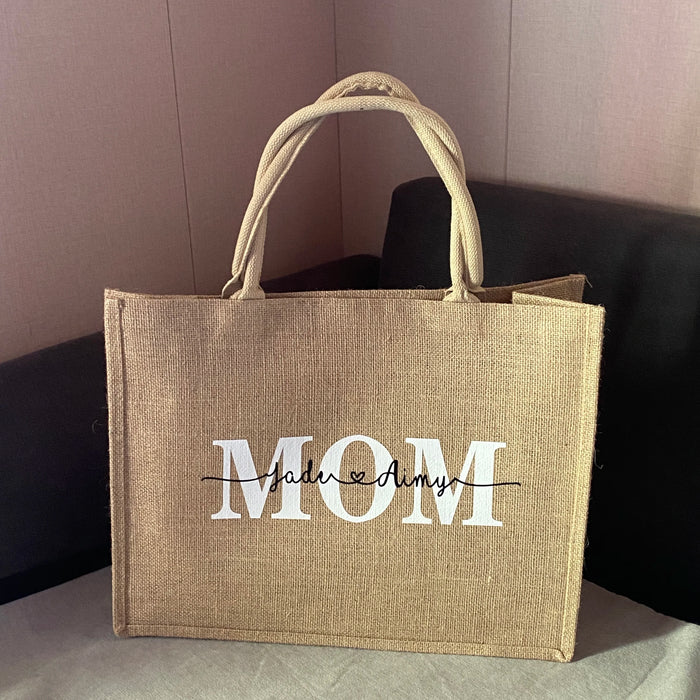 Personalized Jute Bag Bridesmaid Gift Bag