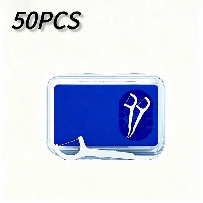 50/100PCS Portable Disposable Dental Floss Picks Deep Clean Interdental Sticks Daily Oral Care Travel Teeth Cleaning Tool Set