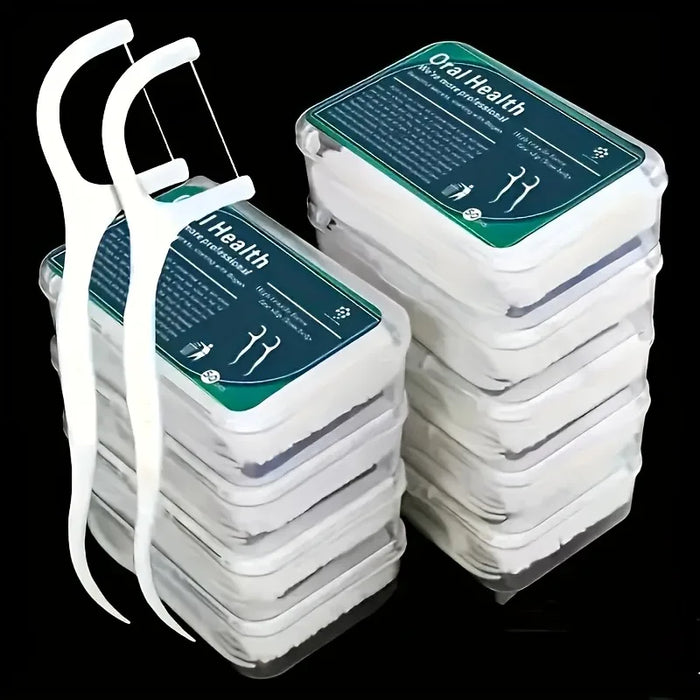 50/100PCS Portable Disposable Dental Floss Picks Deep Clean Interdental Sticks Daily Oral Care Travel Teeth Cleaning Tool Set