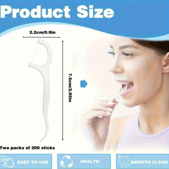 50/100PCS Portable Disposable Dental Floss Picks Deep Clean Interdental Sticks Daily Oral Care Travel Teeth Cleaning Tool Set