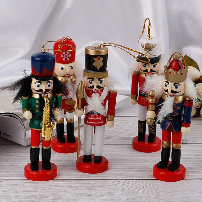 14/13/12/10.5cm Christmas Nutcracker Puppet Ornaments Desktop