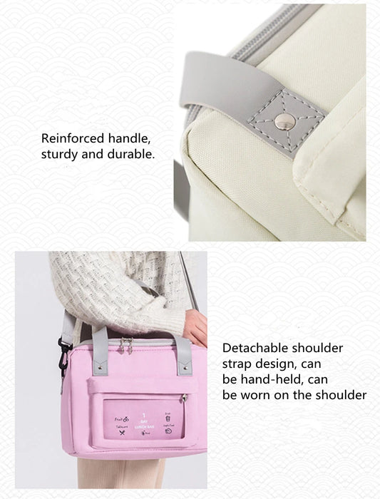 Portable Large-Capacity Insulated Oxford Cloth Lunch Bag