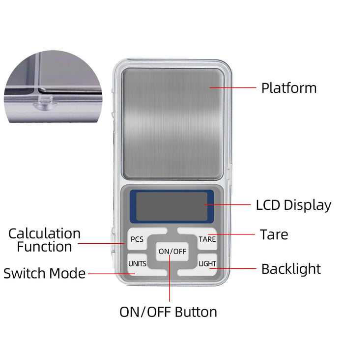 Protable Multiple specifications of digital kitchen scales precision scales food and jewelry scales postal scales