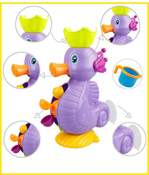 Water Spraying Yellow Duck Kids Shower Bath Toys