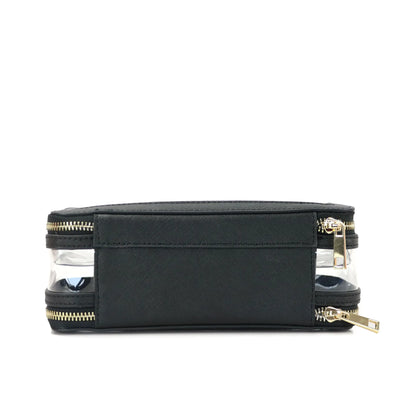 Custom Letters Saffiano Leather Cosmetic Bag Portable Capacity