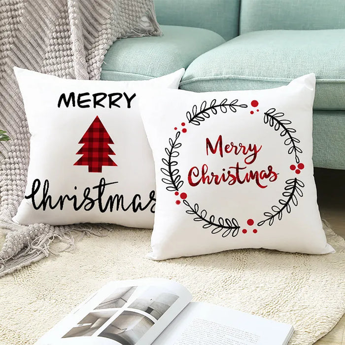 45cm Christmas Cushion Cover Navidad Merry Christmas Decorations For Home