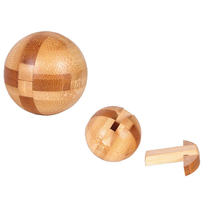 Small Lu Ban Lock IQ Brain Teaser Educational Toy for Kids Children Wooden Kong Ming Unlock Toys Adult Montessori 3D Puzzle Game