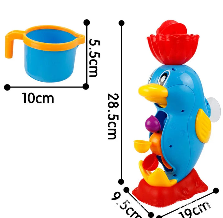 Water Spraying Yellow Duck Kids Shower Bath Toys