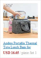 Unisex Insulated Portable Thermal Lunch Bags