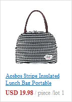 Unisex Insulated Portable Thermal Lunch Bags