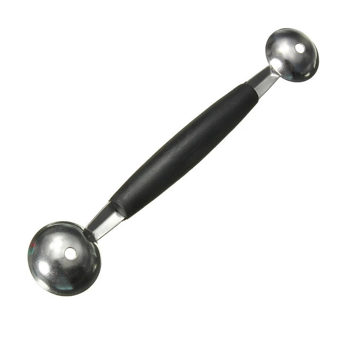 LMETJMA Stainless Steel Double Ended Headed Fruit Icecream Ball Spoon Diameter Melon Baller Fruit Vegetable Tools PY0039
