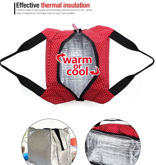 Unisex Insulated Portable Thermal Lunch Bags