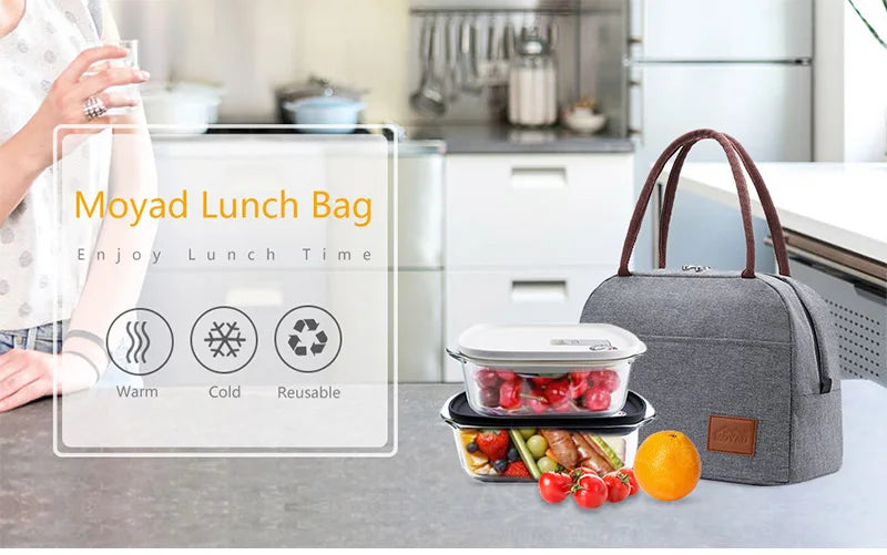 Unisex Insulated Portable Thermal Lunch Bags