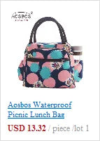 Unisex Insulated Portable Thermal Lunch Bags