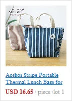 Unisex Insulated Portable Thermal Lunch Bags