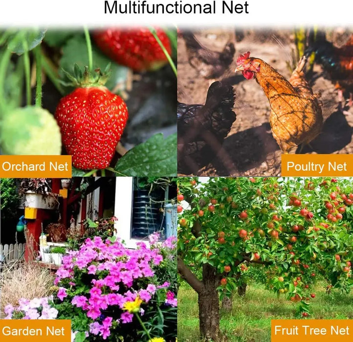 Bird Netting Heavy Duty Anti Bird Deer Protective Net Garden Netting for Crops Protecion Against Birds, Cat ,Deer and Animals