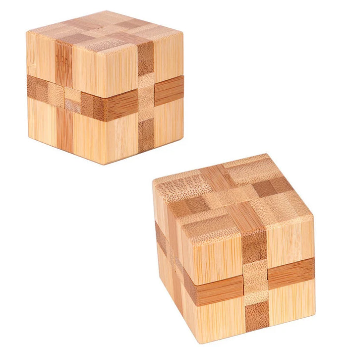 Small Lu Ban Lock IQ Brain Teaser Educational Toy for Kids Children Wooden Kong Ming Unlock Toys Adult Montessori 3D Puzzle Game